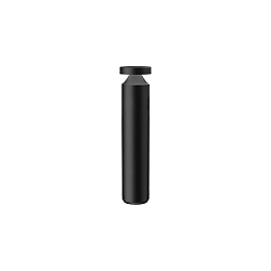 bollard light FARO ON-OFF 60 (Ø 10CM) impact resistant, switchable, with lens optics, wired through IP65, dark grey