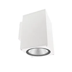 facade spotlight SHORELINE PRO SQUARE 140 DOWN 1 flame, square, CCT Switch IP65, white dimmable
