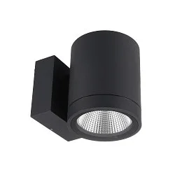 facade spotlight SHORELINE PRO ROUND 100 DOWN 1 flame, round, CCT Switch IP65, dark grey dimmable