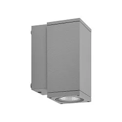 Foco para fachadas SHORELINE PRO LED SQUARE 70 DOWN de 1 llama, angular, CCT Switch IP65, gris claro regulable
