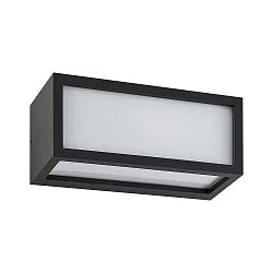 outdoor wall luminaire RILONGO OPEN up / down, square, with lamp socket E27 IP54, graphite grey