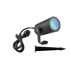ground spike luminaire RF-SMART WIDE-SPOT RGB+TW ZigBee controllable, radio controllable IP20, anthracite dimmable