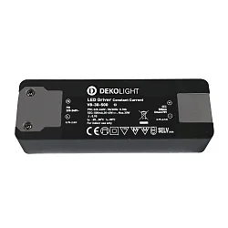 Controlador de LED BASIC CC 500MA corriente constante, ajustable, conmutable, antracita, negro