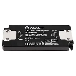Alimentador LED FLAT CC UT700mA/20W corriente constante, negro