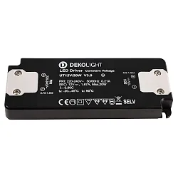 Controlador de LED FLAT CV UT12V constante de voltaje, conmutable, gris, negro