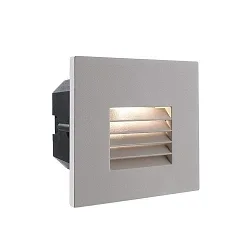 Cover grid for recessed LED wall luminaire LIGHT base II COB outdoor, 10 x 10cm, beam angle 65°, aluminum, silver grey