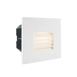 Cover grid for recessed LED wall luminaire LIGHT base II COB outdoor, 10 x 10cm, beam angle 65°, aluminum, white