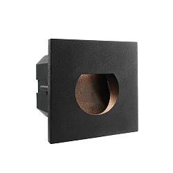 Recubrimiento LIGHT BASE COB LED OUTDOOR redondo, negro