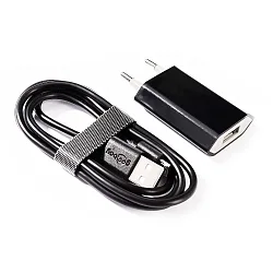 Fuente de alimentación enchufable USB, negro