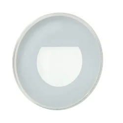 cover ALWAID 2 - MILKY round, white aluminum