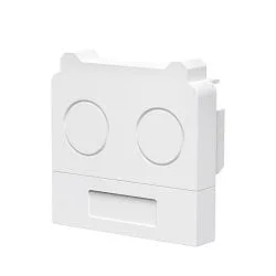Sistema de iluminación de fila continua tapa final SANOTRUNK UNIVERSAL juego de 2, blanco