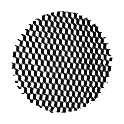 honeycomb FOCARIS 37W mechanical, set of 1, black