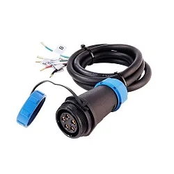 Cable de alimentación WEIPU 5 polos, azul, negro