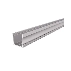 LED profile AU-02-20 high U-profile for 20-21,3mm LED stripes, 200cm, aluminum anodized