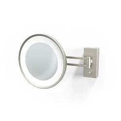 Espejo con iluminación BS 36 LED 5 veces IP 44, níquel satinado 