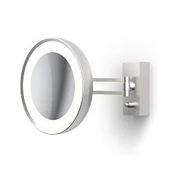Espejo con iluminación BS 36 LED 7 veces IP 44, níquel satinado 