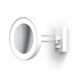 Espejo con iluminación BS 36 LED 7 veces IP 44, blanco mate 