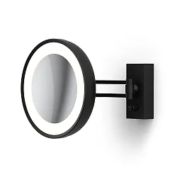 Espejo con iluminación BS 36 LED 7 veces IP 44, negro mate 