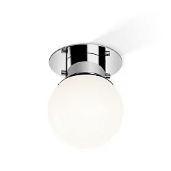 Luminaria de techo GLOBE 20 E27 IP44, cromo 