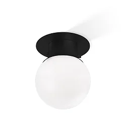 Luminaria de techo GLOBE 20 E27 IP44, negro mate 
