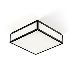 LED Ceiling / Wall luminaire BAUHAUS 3 N LED, 25W, 3000K, IP44, black matt