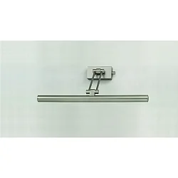 Luminaria de pared DIM 40 G9 IP20, níquel satinado regulable