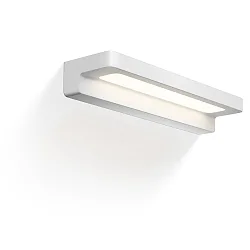 Luminaria de pared FORM 34 LED IP44, blanco mate regulable
