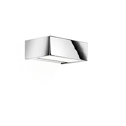 Luminaria de pared BOX 15 N LED IP44, cromo regulable