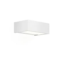 Luminaria de pared BOX 15 N LED IP44, blanco mate regulable
