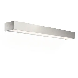 Luminaria de pared BOX 60 N LED IP44, níquel satinado regulable