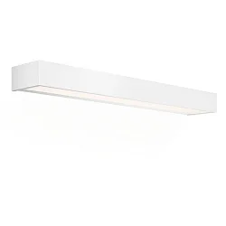 Luminaria de pared BOX 60 N LED IP44, blanco mate regulable