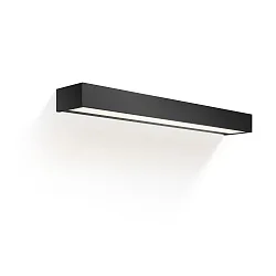 Luminaria de pared BOX 60 N LED IP44, negro mate regulable