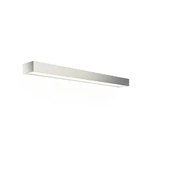 Luminaria de pared BOX 80 N LED IP44, níquel satinado regulable
