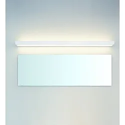 Luminaria de pared BOX 80 N LED IP44, blanco mate regulable