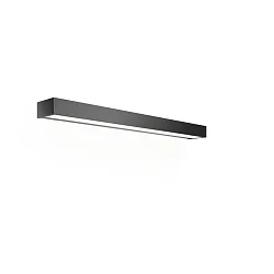 Luminaria de pared BOX 80 N LED IP44, negro mate regulable