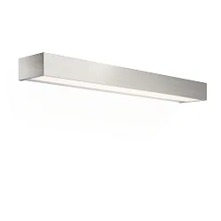 Luminaria de pared BOX 60 N LED IP44, níquel satinado regulable