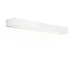 Luminaria de pared BOX 60 N LED IP44, blanco mate regulable