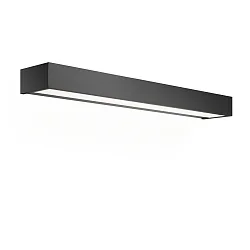Luminaria de pared BOX 60 N LED IP44, negro mate regulable
