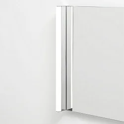 Luminaria de pared SLAT IP44, cromo regulable