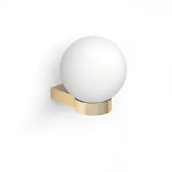 Luminaria de pared CLUB LIGHT E27 IP20, dorado mate, ópalo 