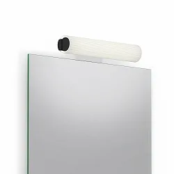 Luminaria de pared RAY cilíndrico, conmutable IP20, negro mate 
