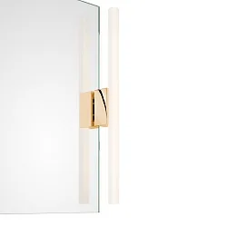 Mirror luminaire OMEGA 1, 1x S14d, 30-60cm, 1 socket, IP20, gold 24 carat