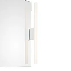 Mirror luminaire OMEGA 1, 1x S14d, 30-60cm, 1 socket, IP20, white matt