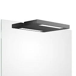 Luminaria de espejo SLIM 1-24 N LED IP44, negro mate 