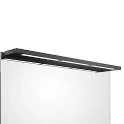 LED Mirror luminaire SLIM 1-80 N LED, 41,2W, 3000K, 6200lm, IP44, black matt