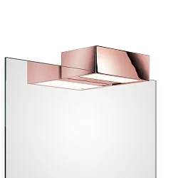 Luminaria de espejo BOX 1-15 N LED IP44, dorado rojizo regulable