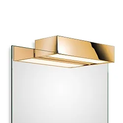 Luminaria de espejo BOX 1-25 N LED IP44, dorado regulable