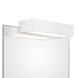 Luminaria de espejo BOX 1-25 N LED IP44, blanco mate regulable