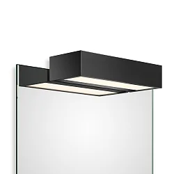 Luminaria de espejo BOX 1-25 N LED IP44, negro mate regulable