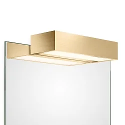 Luminaria de espejo BOX 1-25 N LED IP44, dorado mate regulable